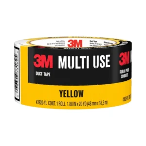 3M Multi-Use Duct Tape Yellow – Durable General Purpose Adhesive Tape for Sealing and Repairs